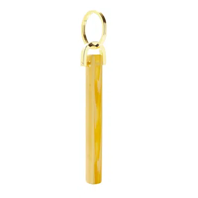 Machete Bar Keychain In Marble - Gold In Multi