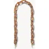 Machete Chunky Sunglass Chain In Tortoise Checker