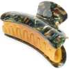 Machete Grande Heirloom Claw Clip In Green Tortoise