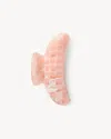 Machete Grande Heirloom Claw In Apricot Shell Checker In Beige