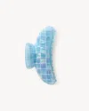 Machete Grande Heirloom Claw In Blue Shell Checker In Blue