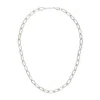 Machete Grande Oval Link Necklace In Silver In Multi