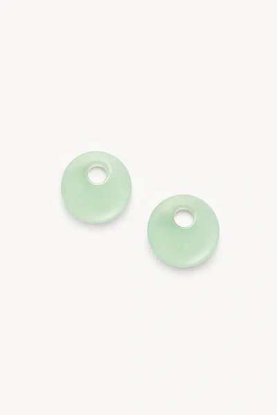 Machete Italian Acetate Chunky Disc Charms In Sea Glass, Women's At Urban Outfitters In Green