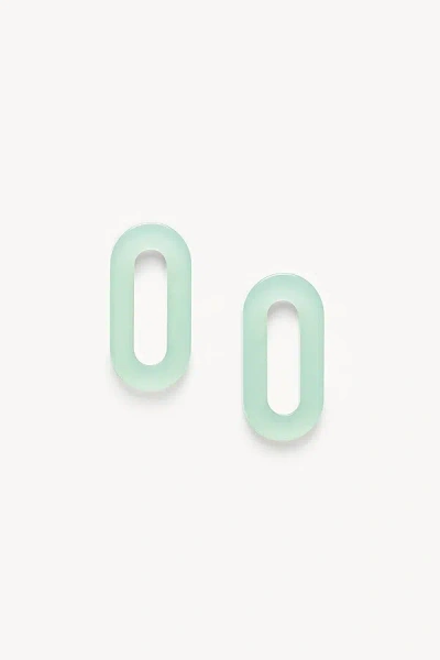 Machete Italian Acetate Chunky Link Charms In Sea Glass, Women's At Urban Outfitters In Green