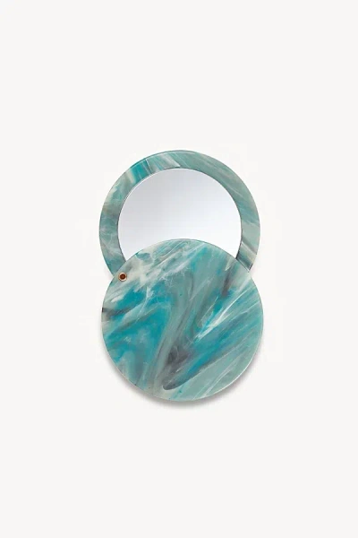 Machete Italian Acetate Circle Compact Mirror In Jadeite At Urban Outfitters In Green