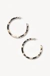 Machete Italian Acetate Large Hoop Earrings In Abalone, Women's At Urban Outfitters In Brown