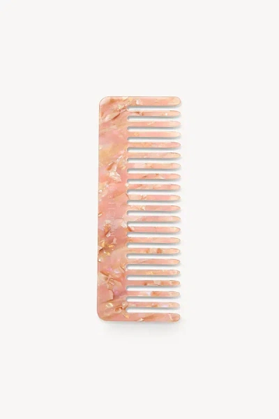 Machete Italian Acetate No. 2 Comb In Blossom At Urban Outfitters In Pink