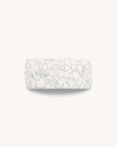 Machete Jumbo Box Barrette In Terrazzo In Grey