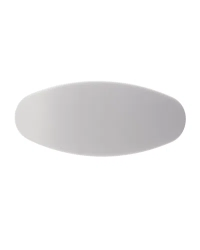 Machete Jumbo Oval Barrette In Light Grey In Gray