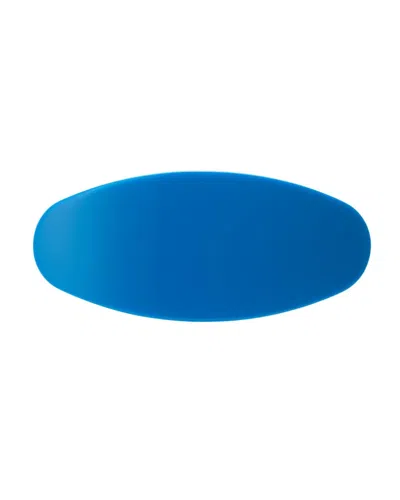 Machete Jumbo Oval Barrette In Terrazzo In Blue