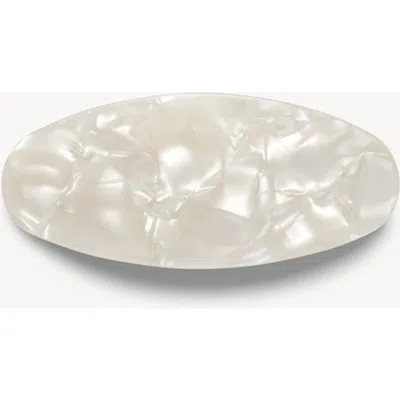 Machete Jumbo Oval Barrette In Neutral