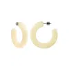 Machete Kate Hoops In Light Yellow In Gold