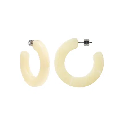 Machete Kate Hoops In Light Yellow In Gold