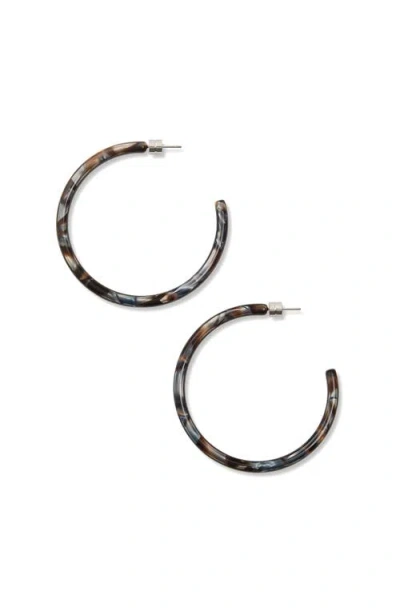 Machete Large Hoops In Brown