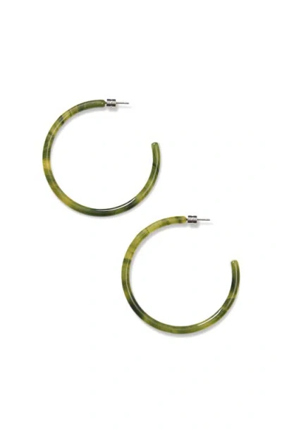 Machete Large Hoops In Green