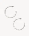 Machete Large Hoops In Pistachio In Grey