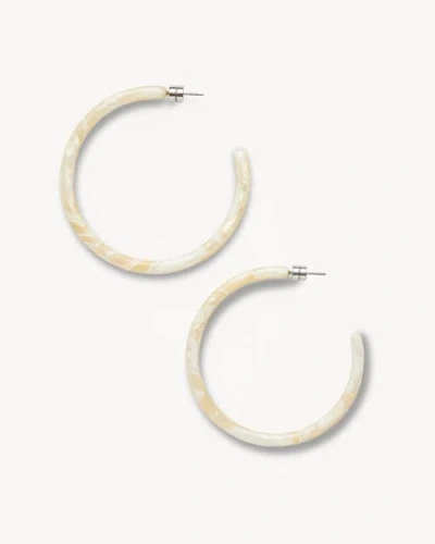 Machete Large Hoops In Ivory