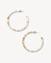 Machete Large Hoops In Taupe Shell