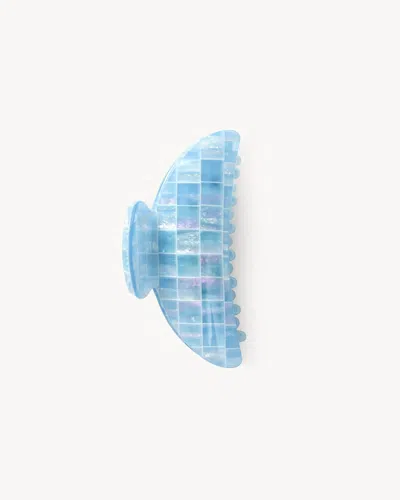Machete Midi Heirloom Claw In Blue Shell Checker