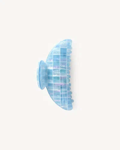 Machete Midi Heirloom Claw In Blue Shell Checker In Multi