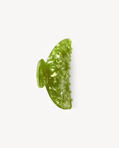 Machete Midi Heirloom Claw In Pistachio In White
