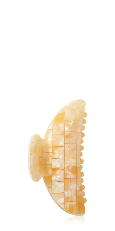 Machete Midi Heirloom Claw Sea Shell Checker In Gold