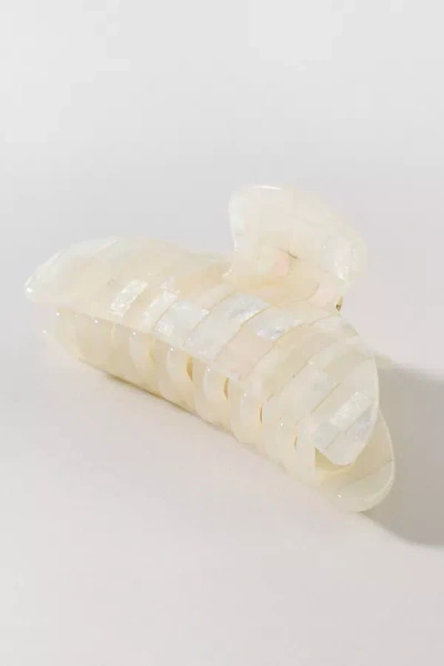 Machete Midi Heirloom Hair Claw Clip In White