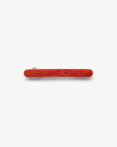 Machete Midi Paris Barrette In Pistachio In Red