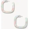 Machete Midi Square Hoops In Green