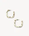 Machete Midi Square Hoops In Terrazzo