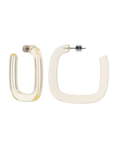 Machete Midi Square Hoops In Terrazzo In Multi