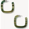 Machete Midi Square Hoops In Meadow