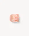 Machete Mini Claw In Apricot Shell Checker In Pink