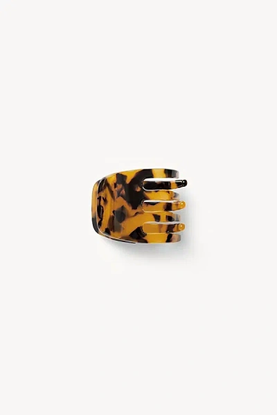 Machete Mini Claw In Classic Tortoise, Women's At Urban Outfitters In Yellow