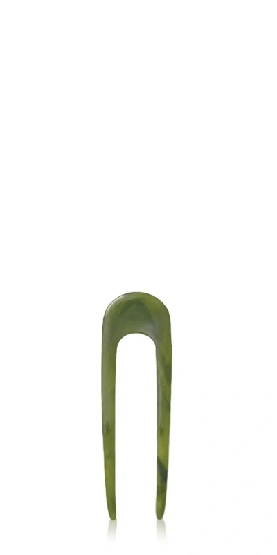 Machete Mini French Hair Pin Algae In Green