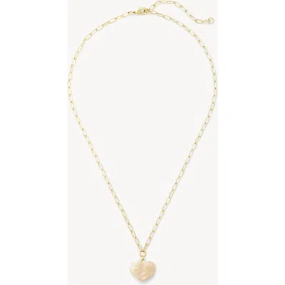 Machete Mini Heart Pendant Necklace In Gold