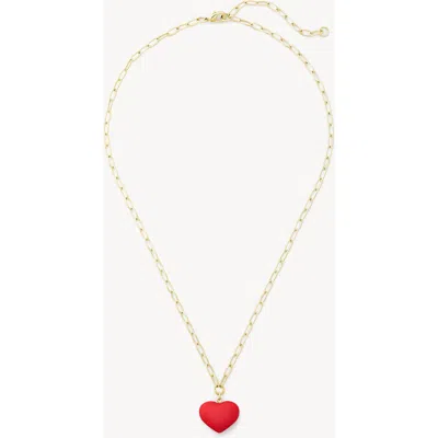 Machete Mini Heart Pendant Necklace In Gold