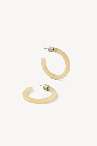 Machete Mini Hoop Earrings In Citrine, Women's At Urban Outfitters In Neutral