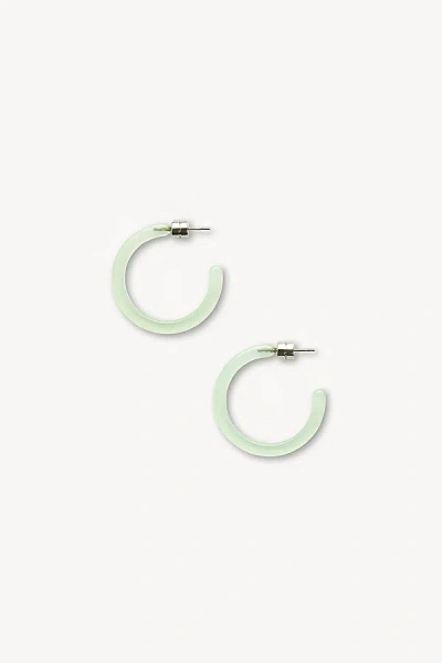 Machete Mini Hoop Earrings In Sea Glass, Women's At Urban Outfitters In Green