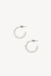Machete Mini Hoop Earrings In White Shell, Women's At Urban Outfitters