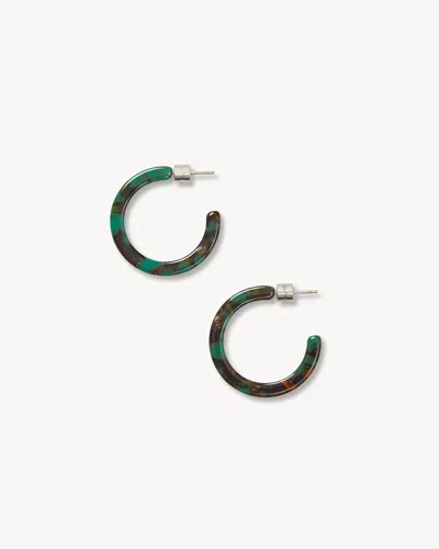 Machete Mini Hoops In Black & Green
