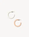 Machete Mini Hoops In Blush Chantilly In Multi