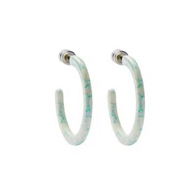 Machete Mini Hoops In Blush Tortoise In Multi