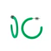 Machete Mini Hoops In Bright Green In Green