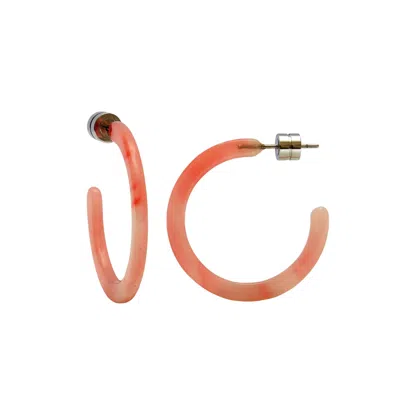 Machete Mini Hoops In Bright Pink
