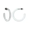 Machete Mini Hoops In Clear Blue In Blue