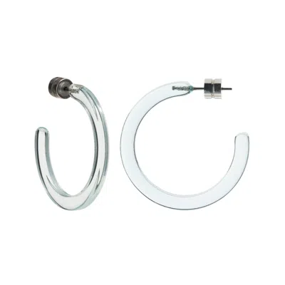 Machete Mini Hoops In Clear Blue