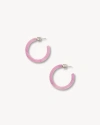 Machete Mini Hoops In Pink