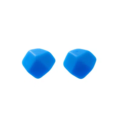 Machete Mini Sculpture Studs In Bright Blue