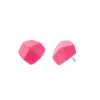 Machete Mini Sculpture Studs In Ochre In Pink
